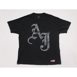 WWE Men AJ Styles Black Tee Shirt "I Am Phenomenal Casual Size XL
